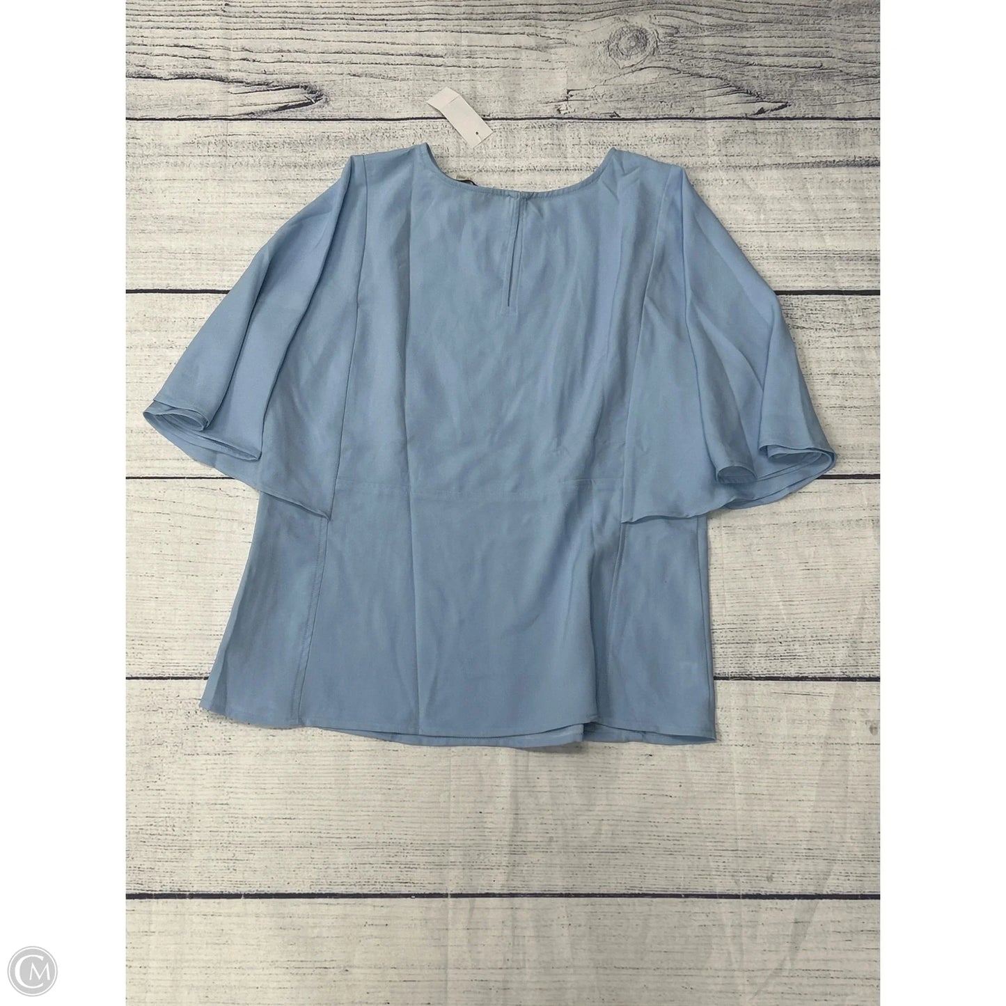 Top Short Sleeve By Loft In Blue, Size: 10
