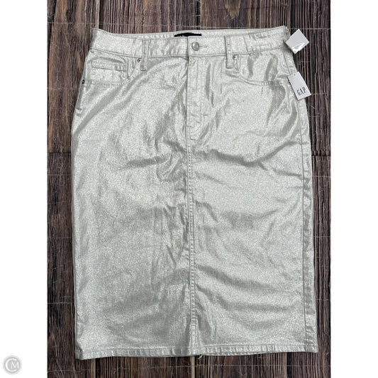 Skirt Midi By Gap In White, Size: 6