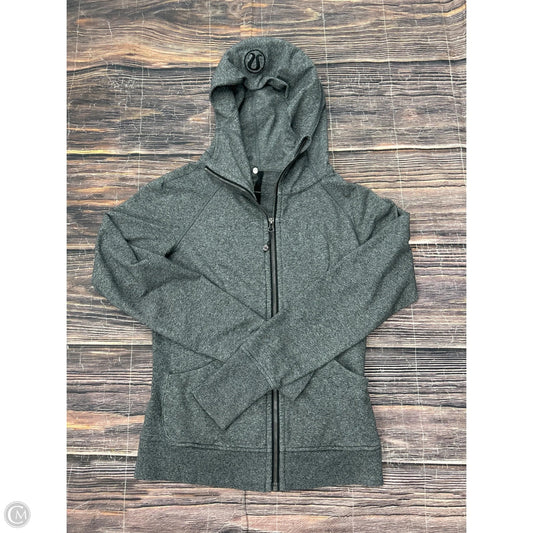 Athletic Jacket By Lululemon In Grey, Size: 6