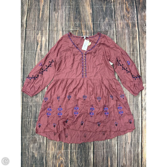 Dress Casual Short By Johnny Was In Pink, Size: L