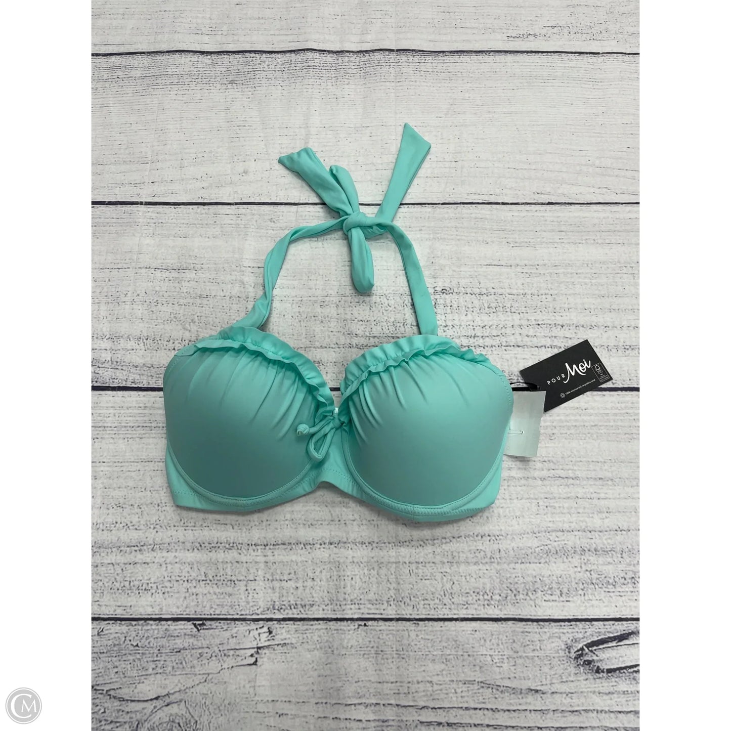Swimsuit Top By Clothes Mentor In Blue, Size: S