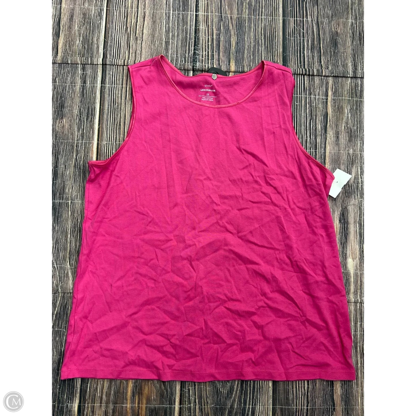 Tank Top By Cj Banks In Pink, Size: 1x