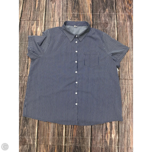 Top Short Sleeve By Clothes Mentor In Blue, Size: 2x