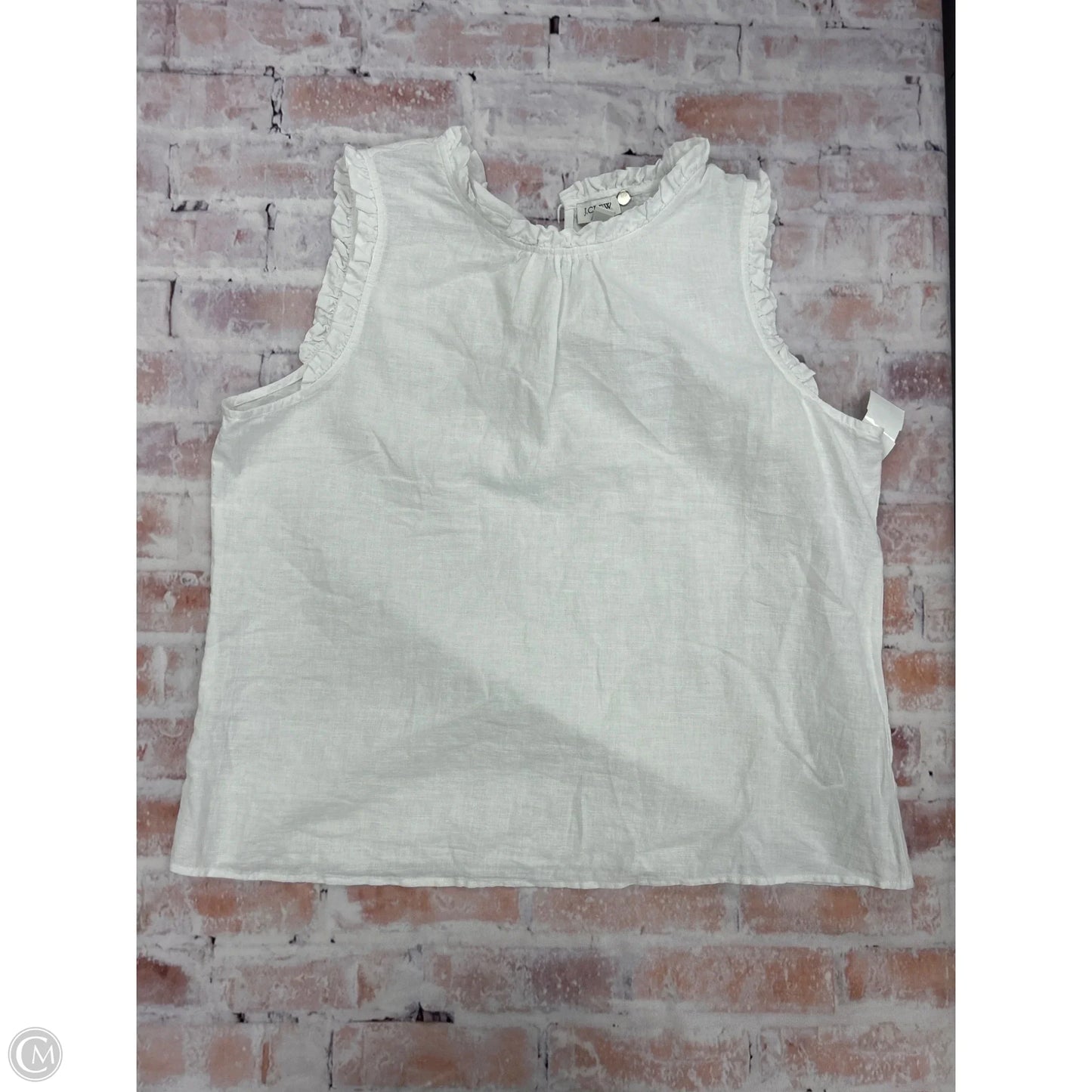 Tank Top By J. Crew In White, Size: L