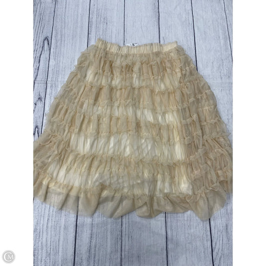 Skirt Maxi By Cato In Cream, Size: Xl