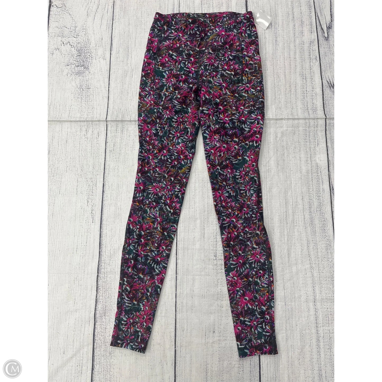 Athletic Leggings By Lululemon In Floral Print, Size: 4