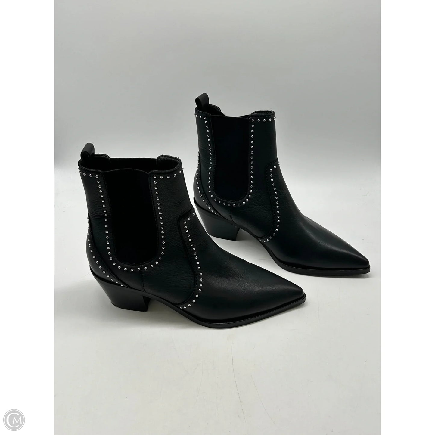 Boots Ankle Heels By Paige In Black, Size: 7