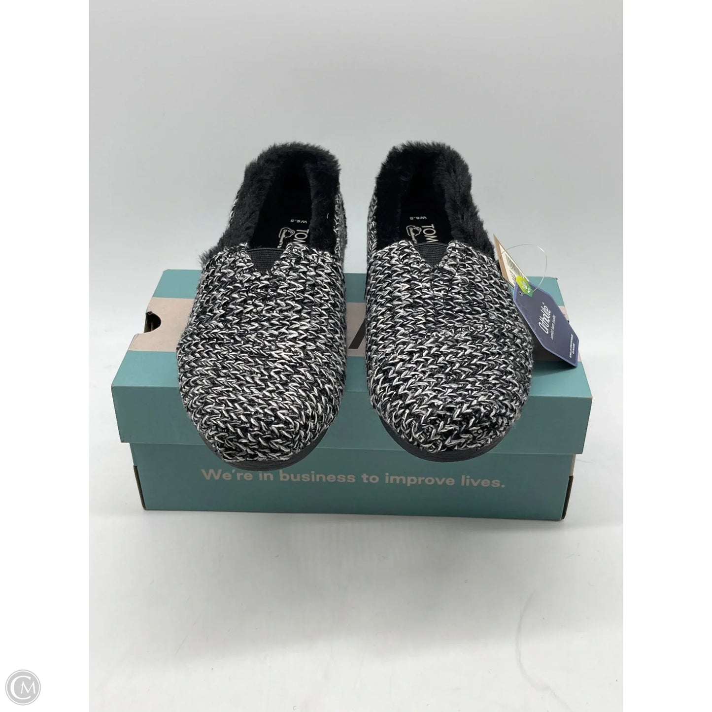 Shoes Flats By Toms In Black, Size: 6.5