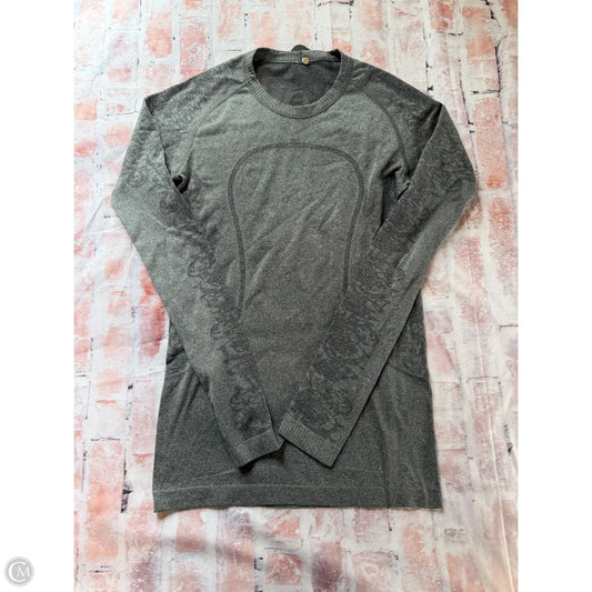Athletic Top Long Sleeve Crewneck By Lululemon In Grey, Size: 6