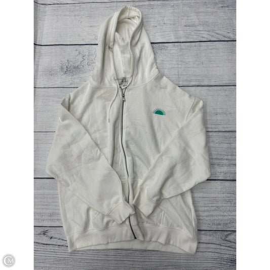 Sweatshirt Hoodie By Vintage Havana In White, Size: L