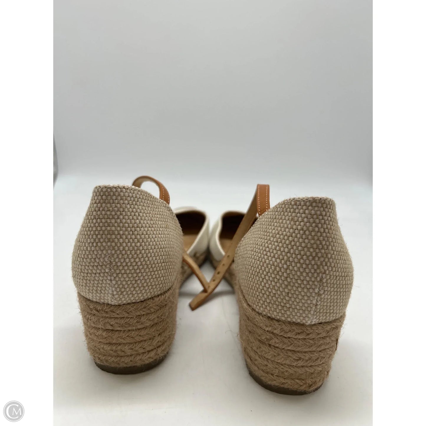 Shoes Heels Wedge By Clothes Mentor In White, Size: 8.5