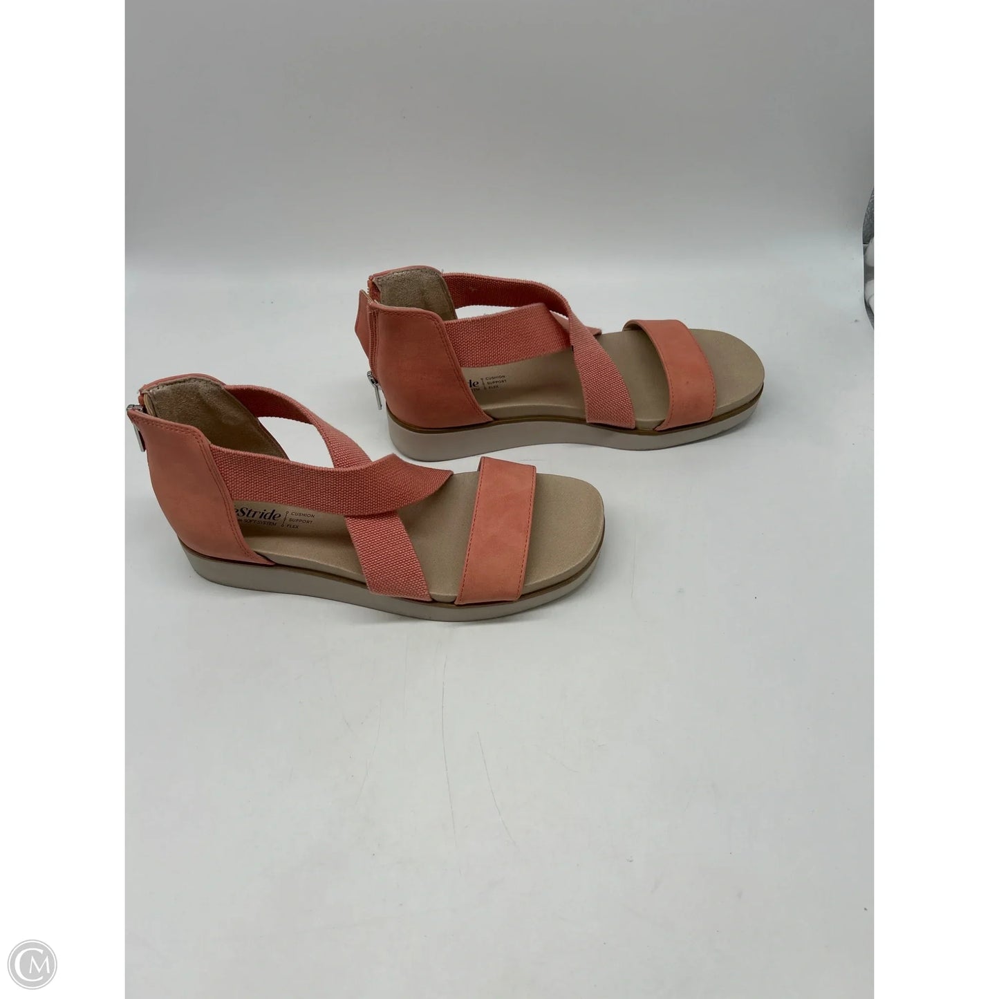 Sandals Heels Wedge By Life Stride In Pink, Size: 7.5