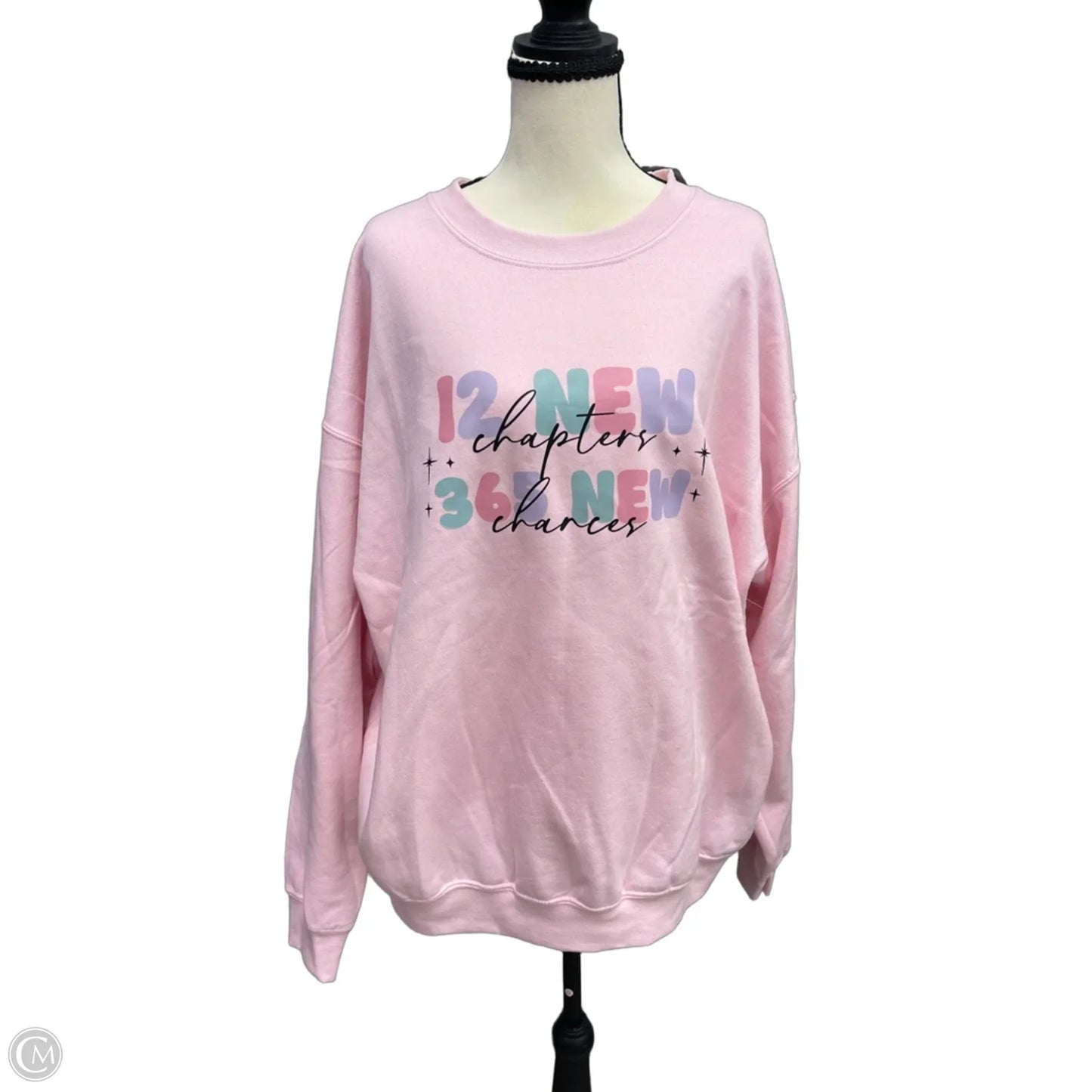 Sweatshirt Crewneck By Gildan In Pink, Size: Xl