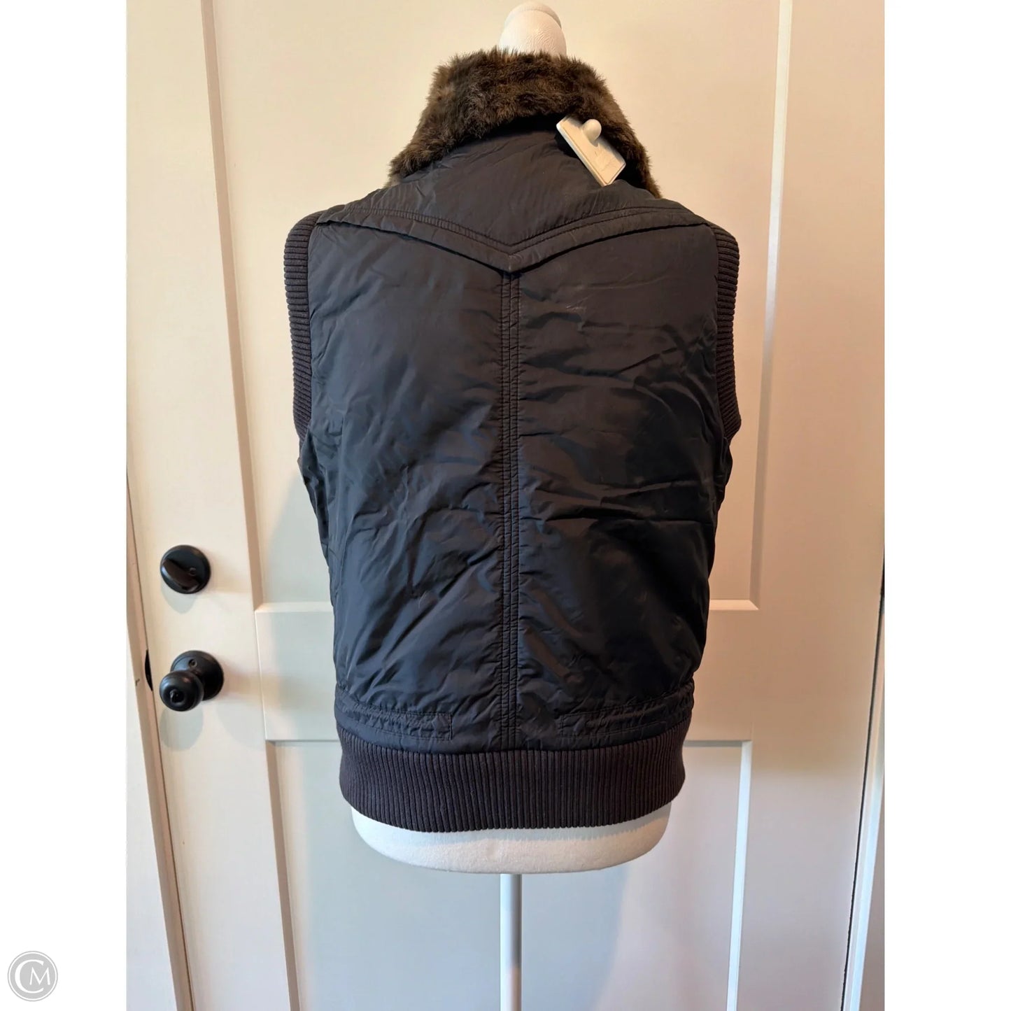 Vest Puffer & Quilted By Dkny In Black, Size: M