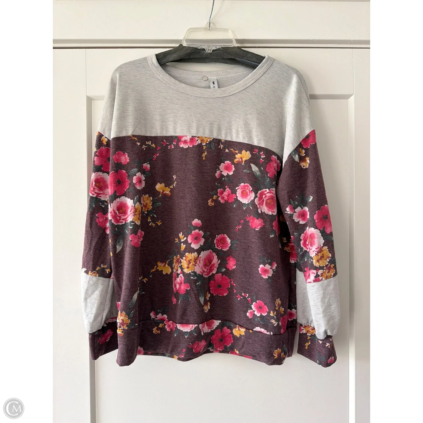 Top Long Sleeve By Vanilla Bay In Grey, Size: M