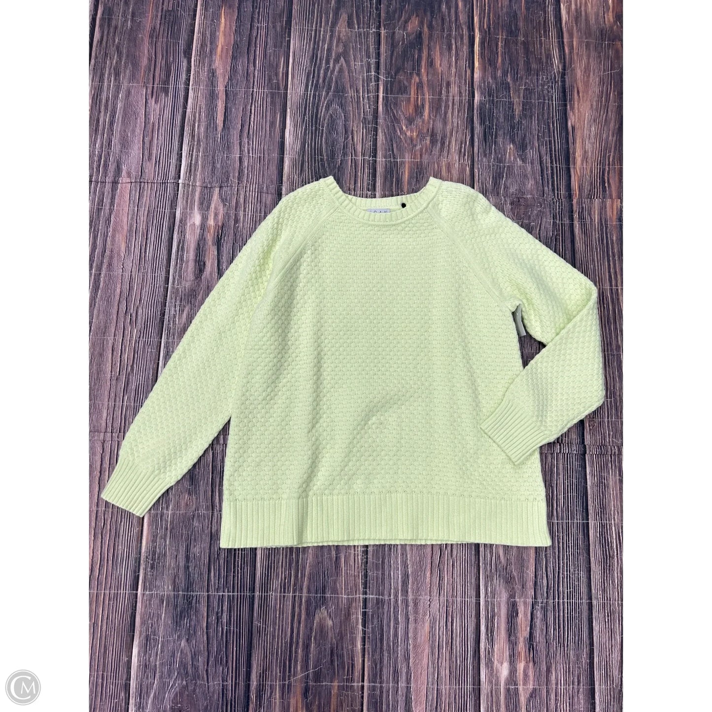 Sweater By Joan Rivers In Green, Size: L