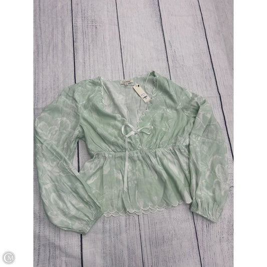 Top Long Sleeve By Francesca's In Green, Size: L