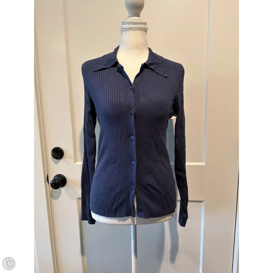 Top Long Sleeve By Nine West In Blue, Size: Xs