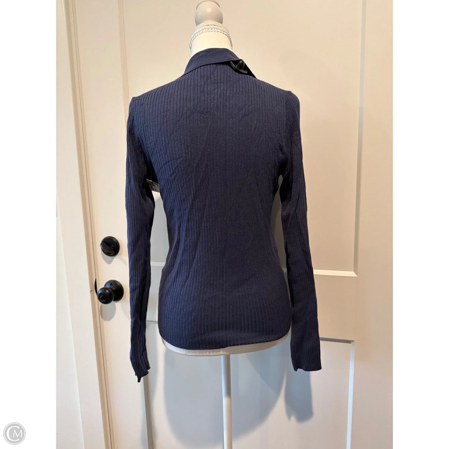 Top Long Sleeve By Nine West In Blue, Size: Xs