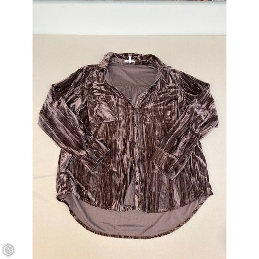 Top Long Sleeve By Maurices In Pink, Size: Xl