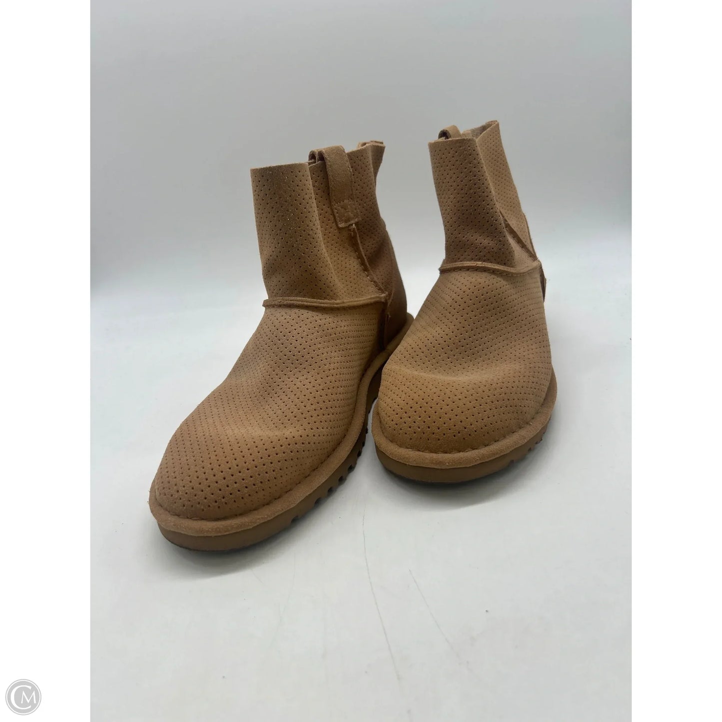 Boots Designer By Ugg In Brown, Size: 9