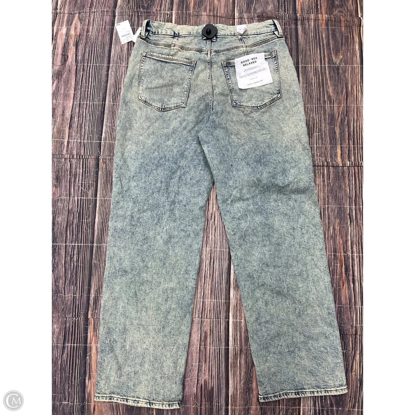 Jeans Wide Leg By Good American In Blue, Size: 12