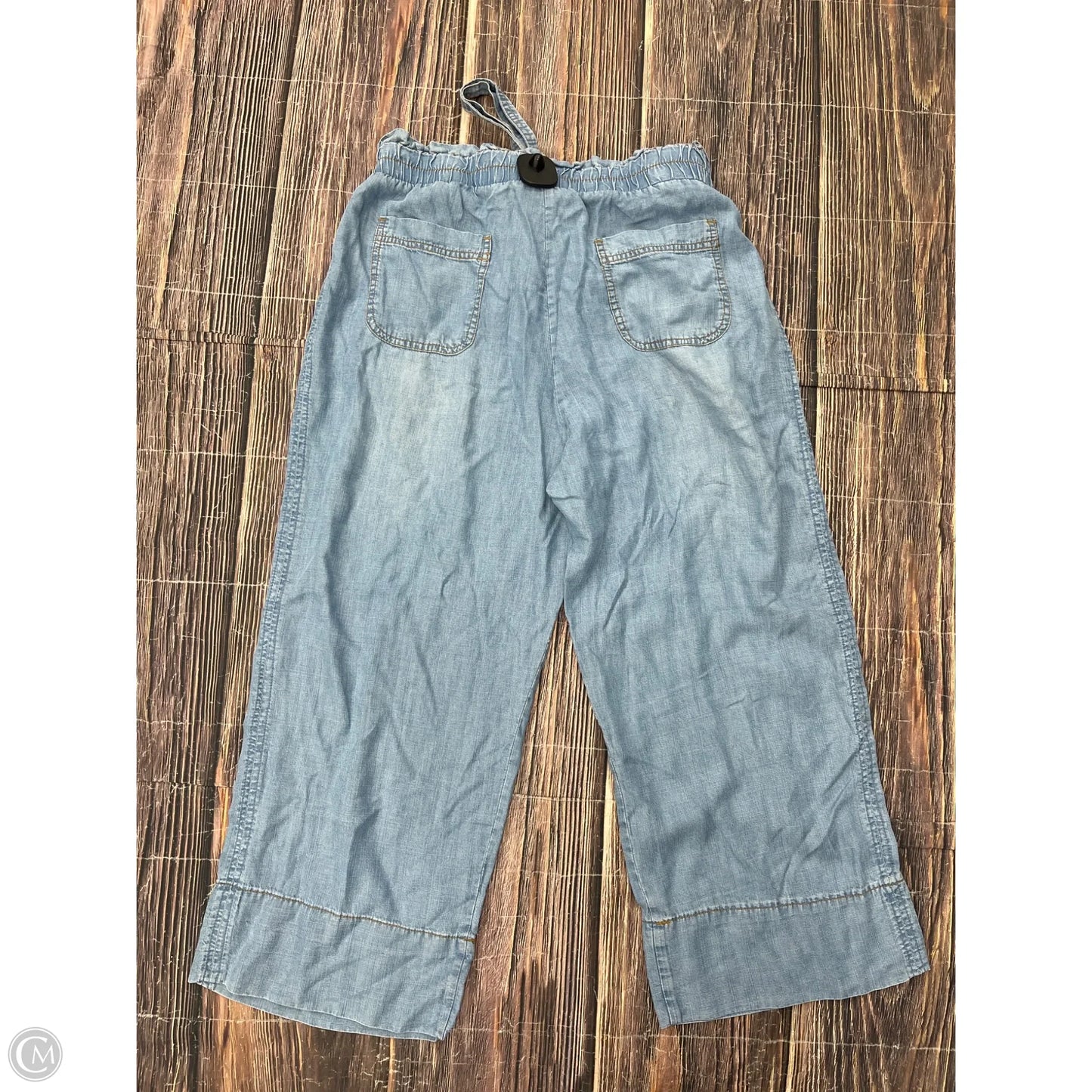 Jeans Wide Leg By Workshop In Blue, Size: L