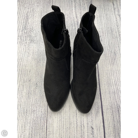 Boots Ankle Heels By Old Navy In Black, Size: 8
