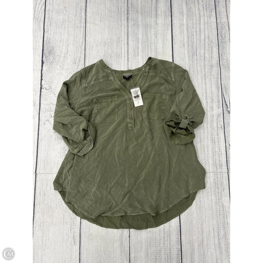 Top 3/4 Sleeve By Torrid In Green, Size: L
