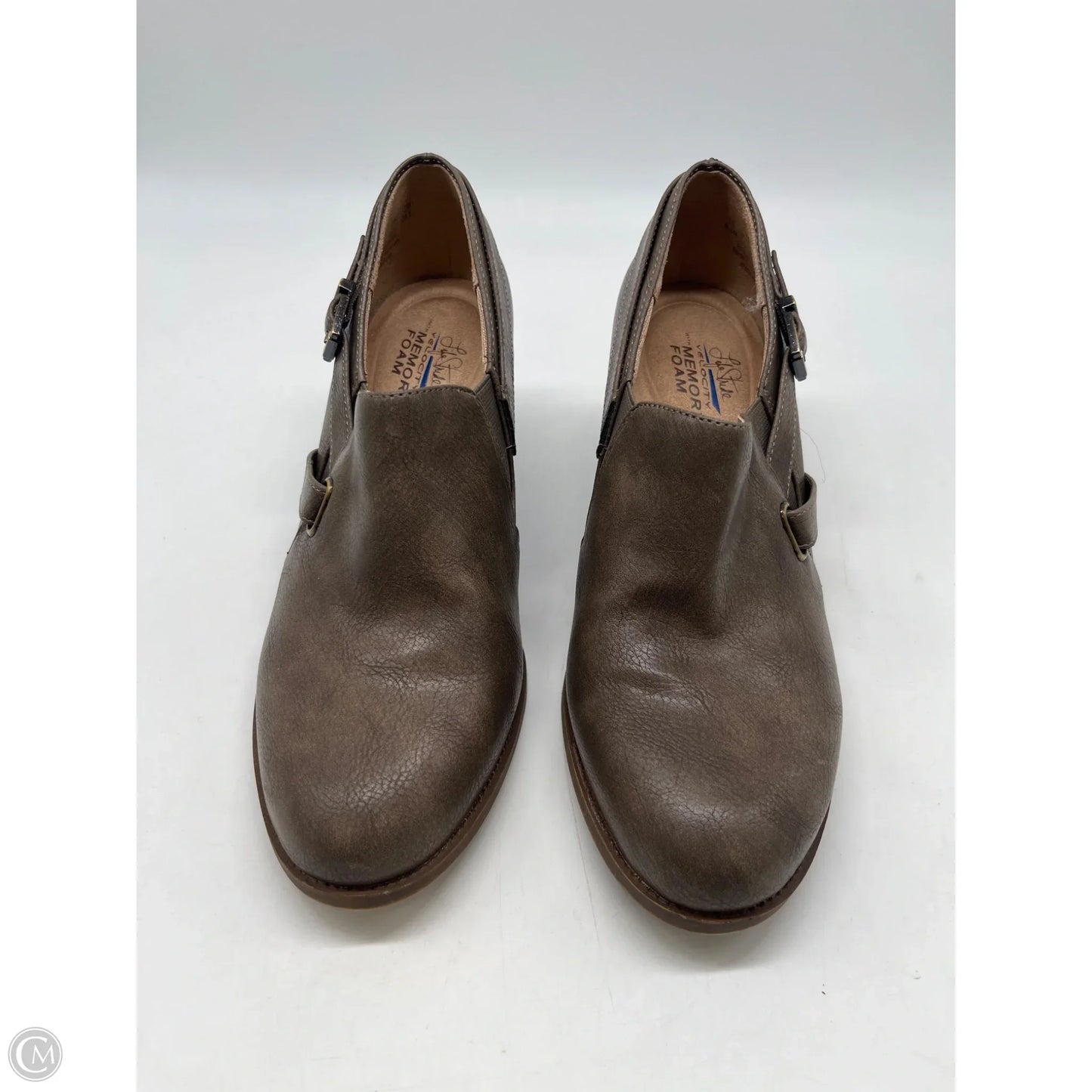 Boots Ankle Heels By Life Stride In Brown, Size: 6.5
