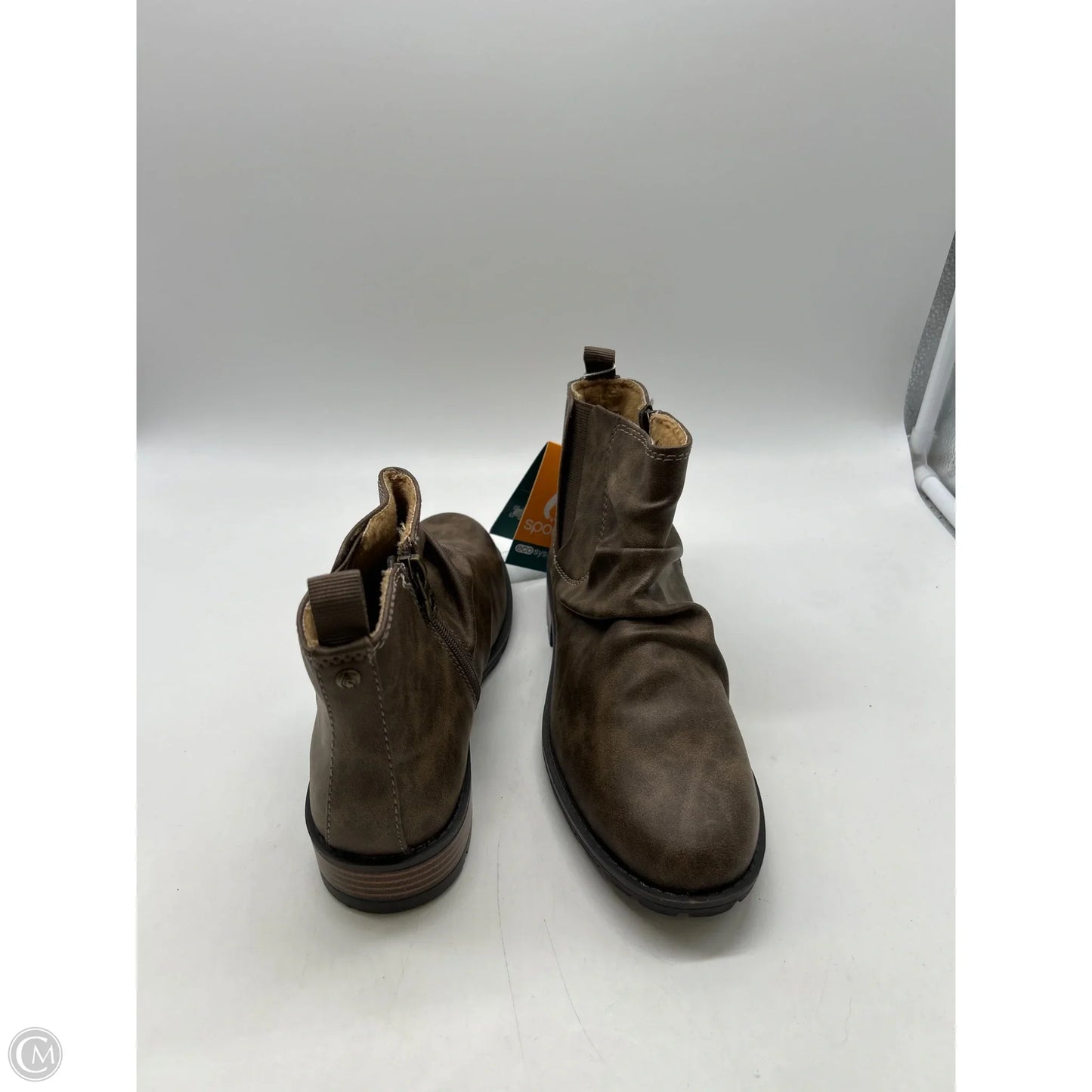 Boots Ankle Heels By Sporto In Brown, Size: 7