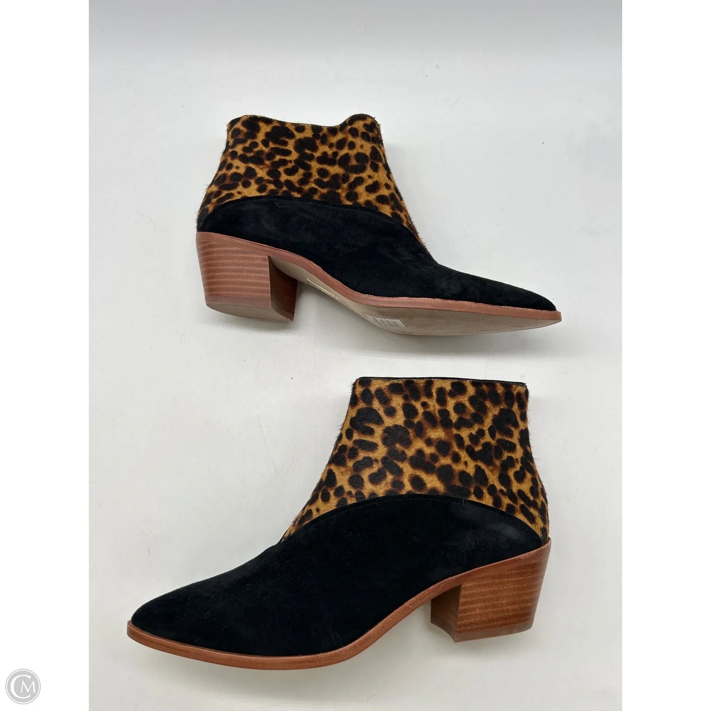 Boots Ankle Heels By Louise Et Cie In Animal Print, Size: 8.5