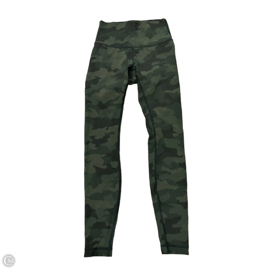 Athletic Leggings By Lululemon In Camouflage Print, Size: 4