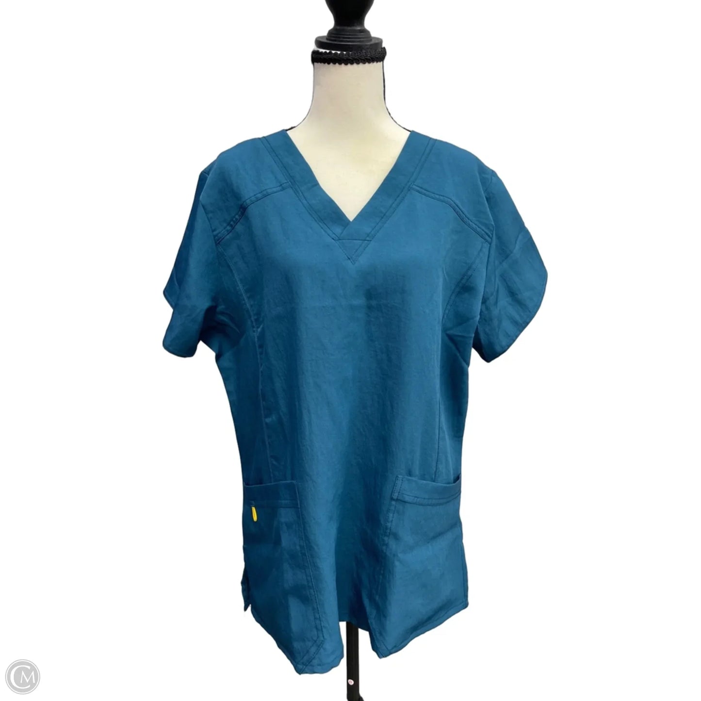 Top Short Sleeve By Clothes Mentor In Teal, Size: L