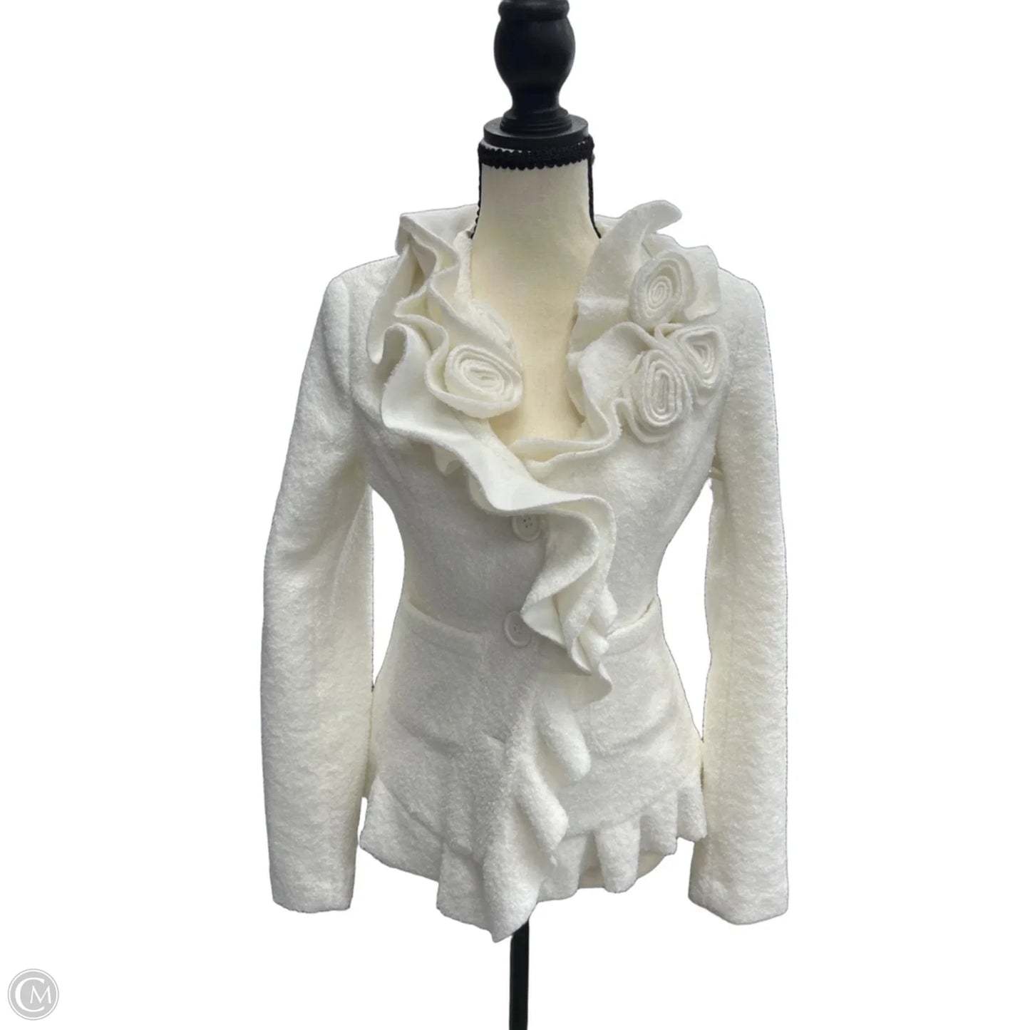 Blazer By Boston Proper In White, Size: 4