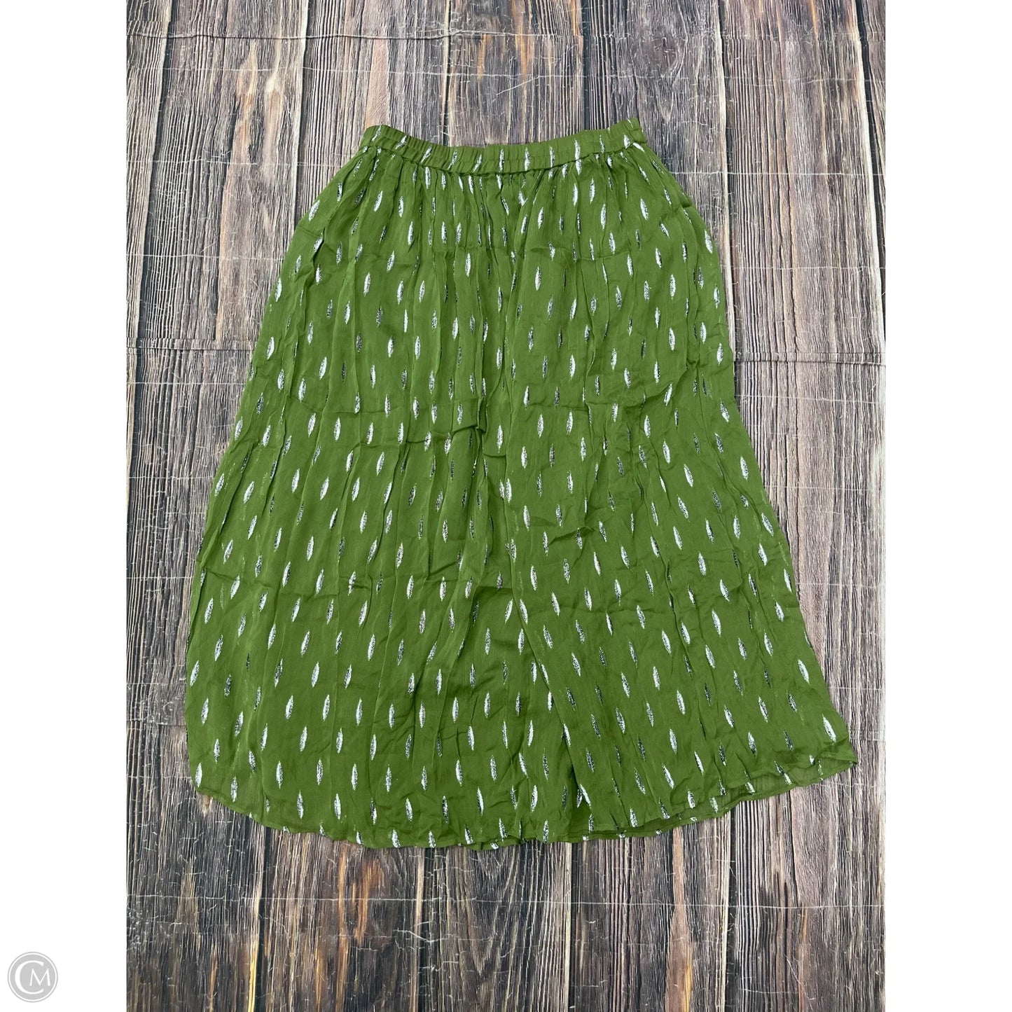 Skirt Maxi By Zara In Green, Size: L