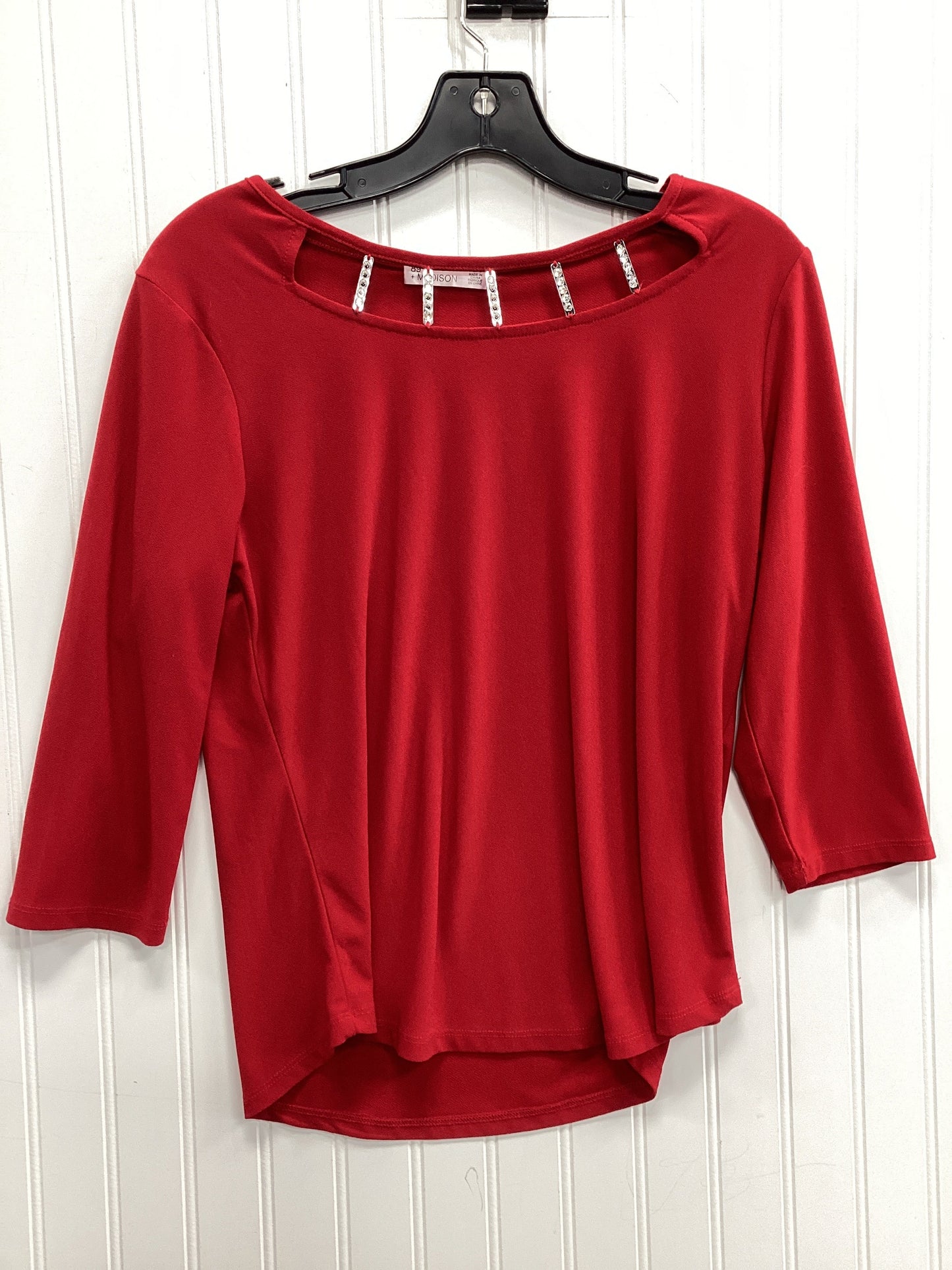 Top Ls By 89Th And Madison In Red, Size:M