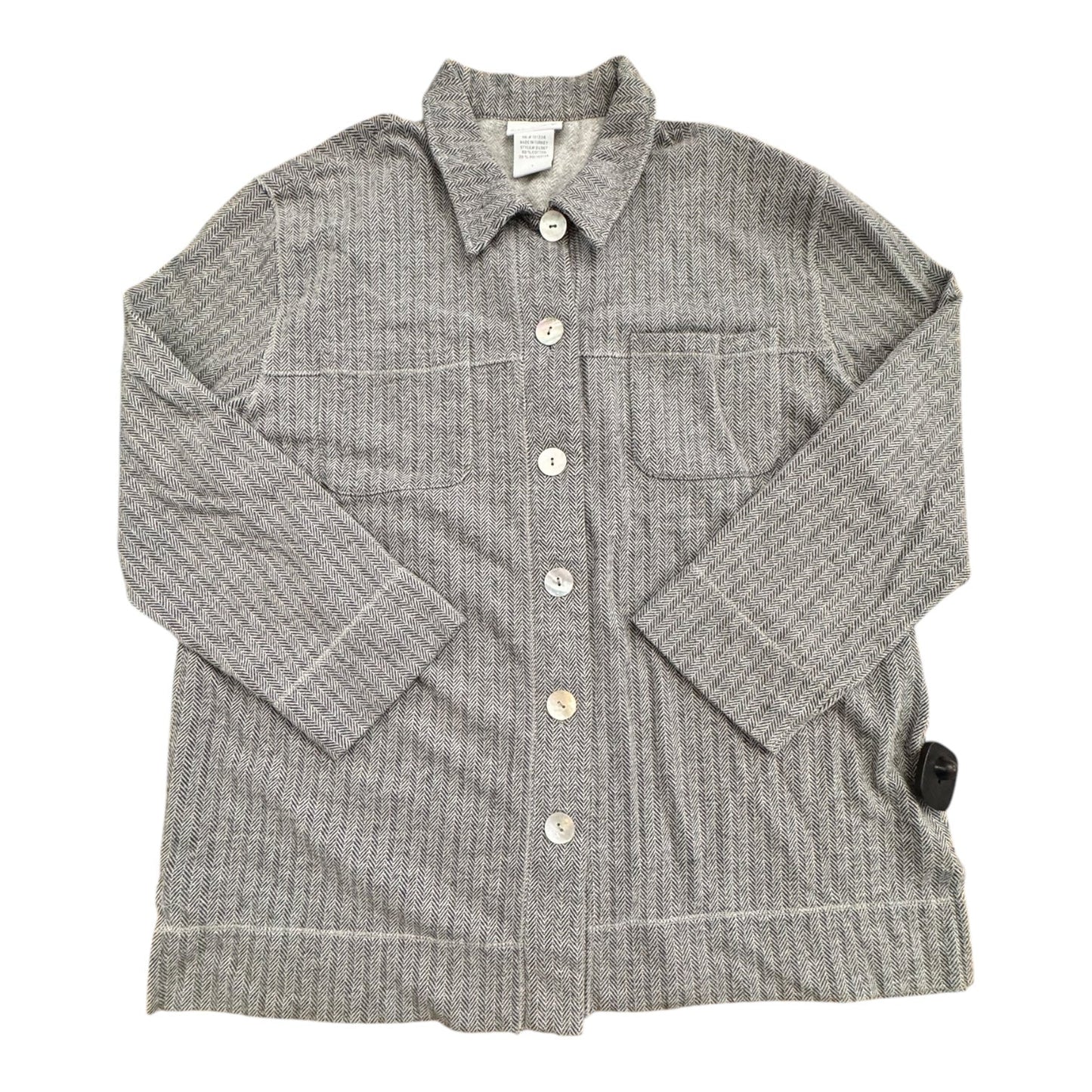 Blazer By Soft Surroundings In Grey, Size:L