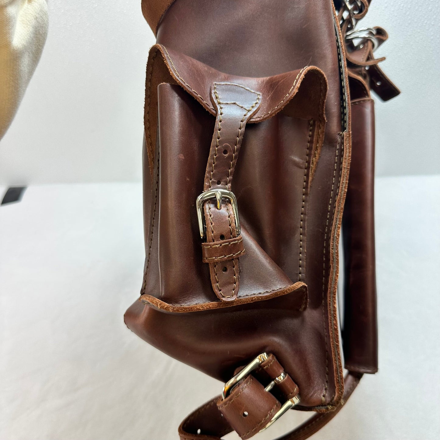 Backpack Leather By SADDLEBACK, Size: Medium