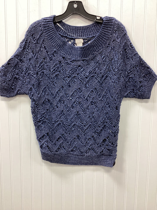 Blouse Ss By Chicos In Navy, Size:Xs