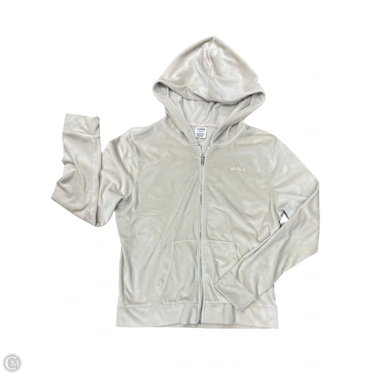 Sweatshirt Hoodie By Pink In Tan, Size: L