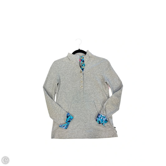 Sweatshirt Collar By Lilly Pulitzer In Grey, Size: Xxs