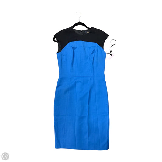 Dress Casual Midi By Brooks Brothers In Blue, Size: 4