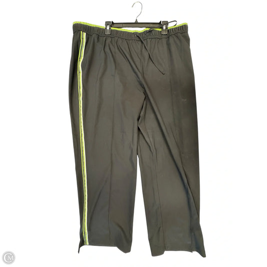 Athletic Pants By Made For Life In Black & Green, Size: 3x