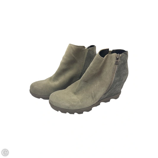 Boots Leather By Sorel In Green, Size: 10
