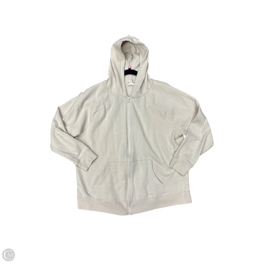 Sweatshirt Hoodie By Terra & Sky In Cream, Size: Xl