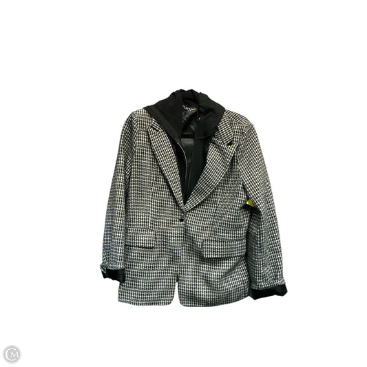 Jacket Other By Elan In Black & White, Size: L