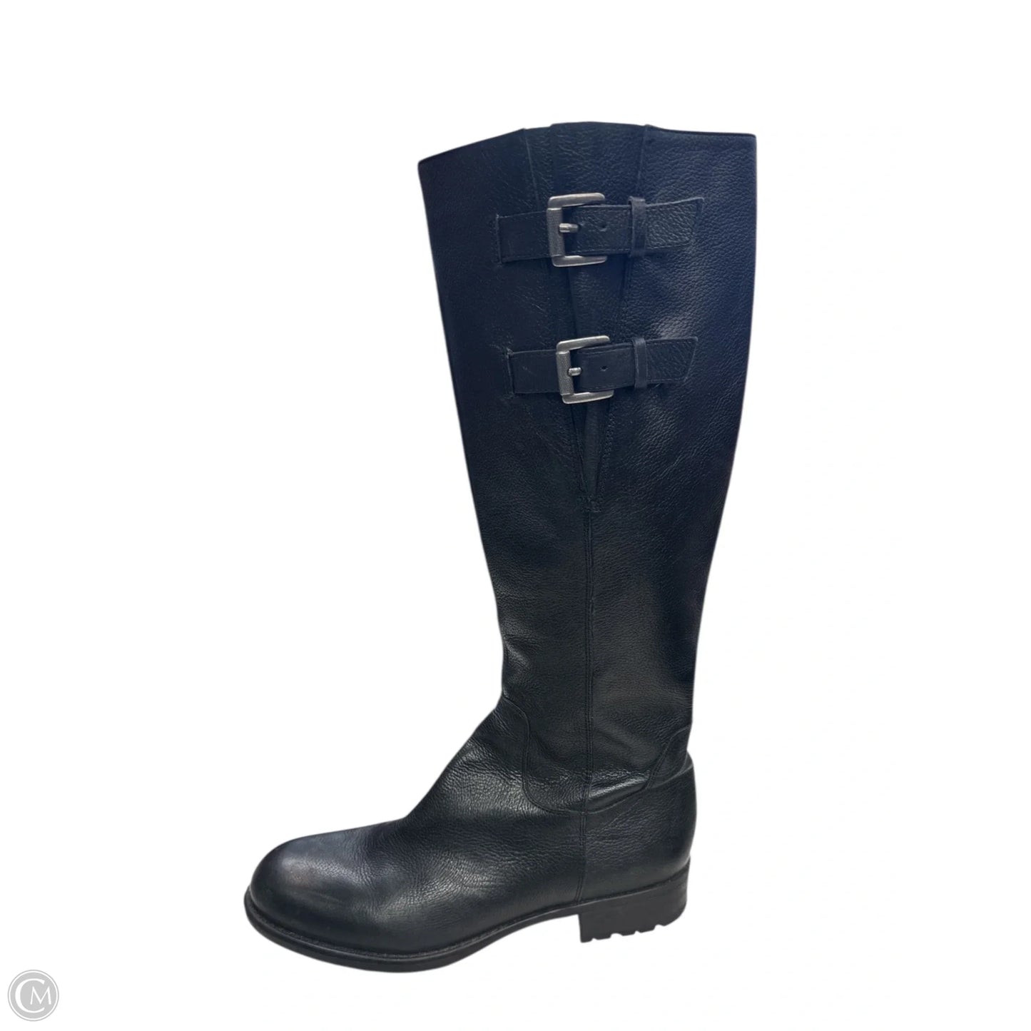 Boots Knee Heels By Franco Sarto In Black, Size: 9