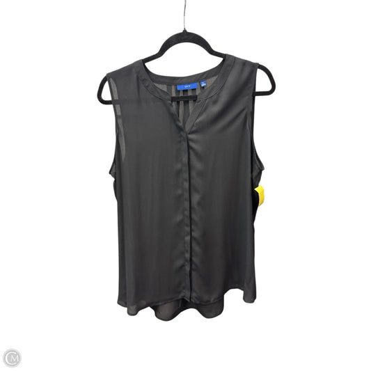 Blouse Sleeveless By Apt 9 In Black, Size: Xl