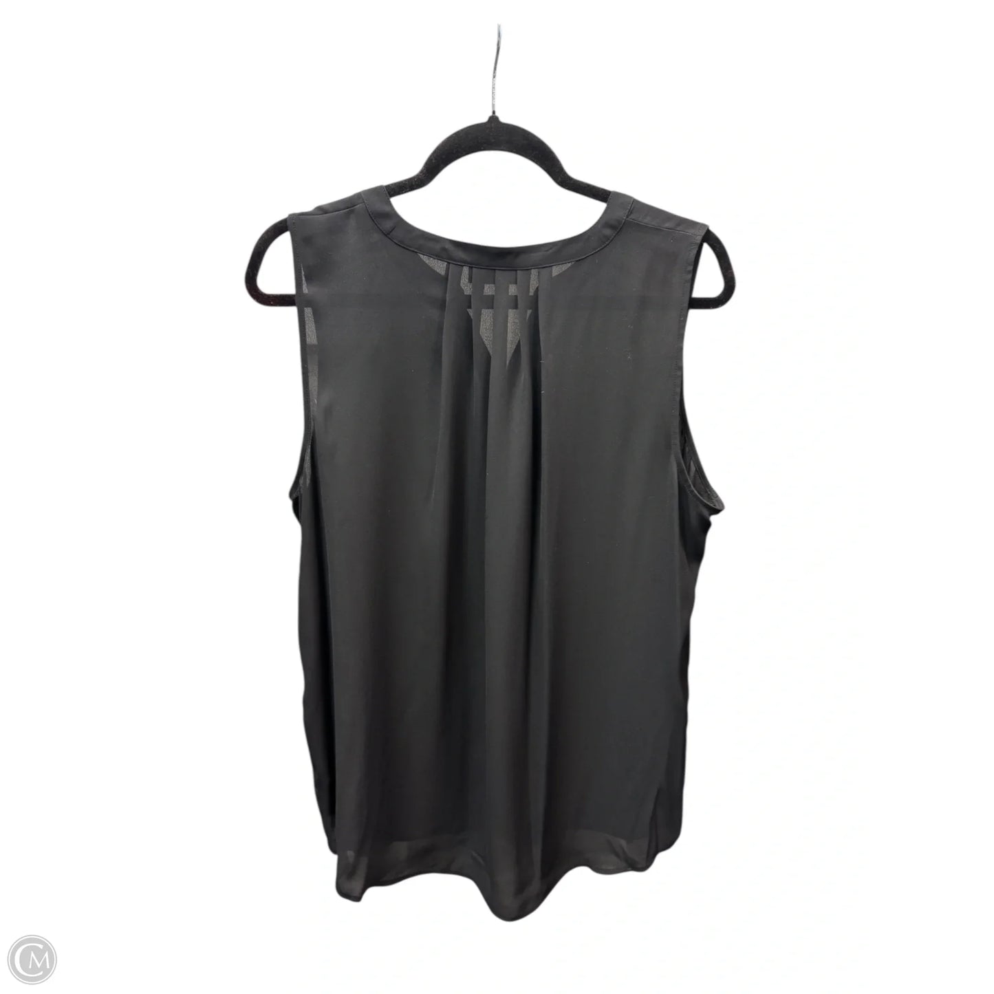 Blouse Sleeveless By Apt 9 In Black, Size: Xl